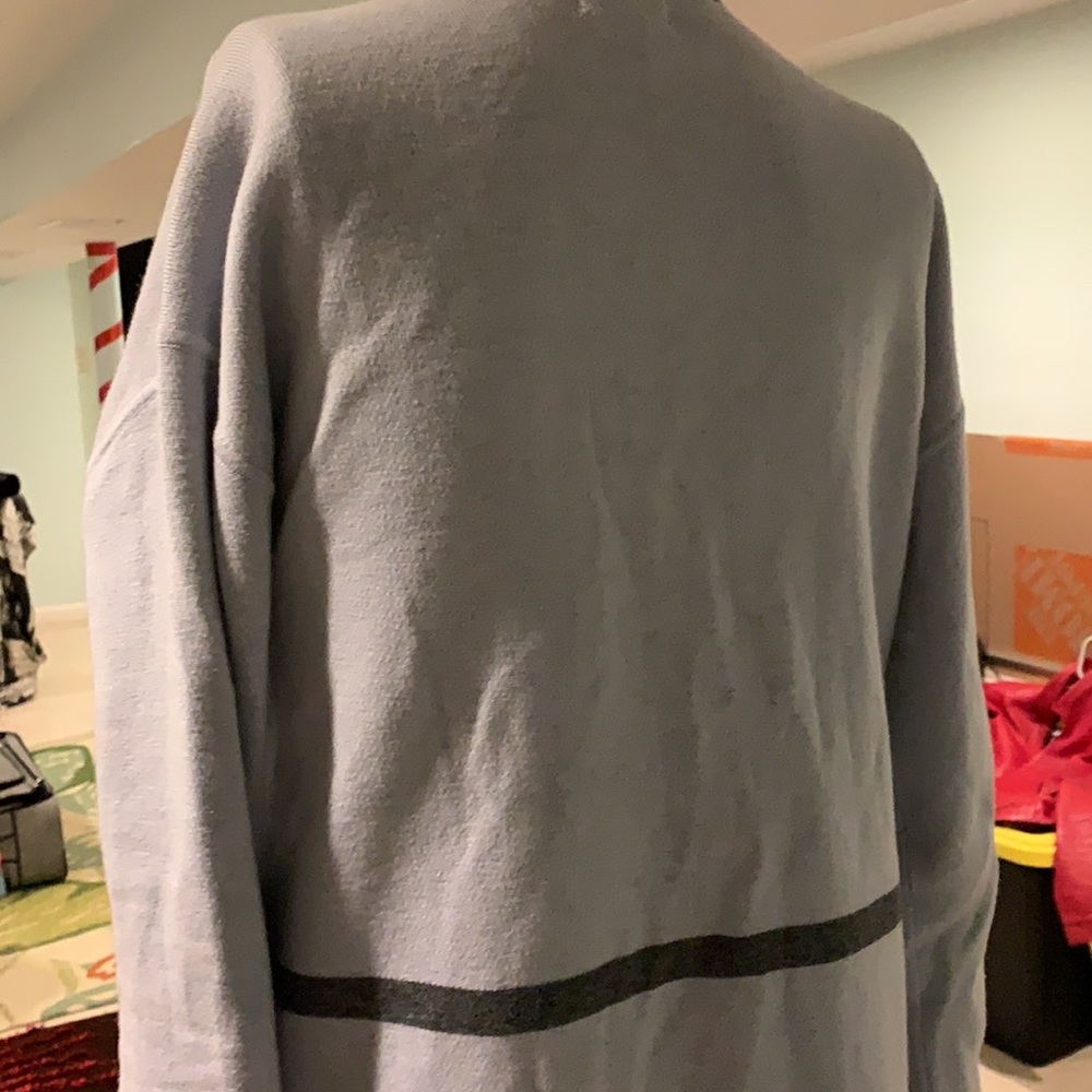 Grey Open Front Sweater - image 5